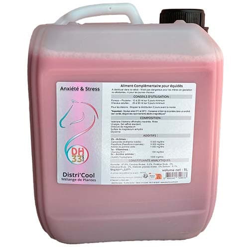Produit Anti Stress Cheval - Distri'Cool - DistriHorse33 - 5 L