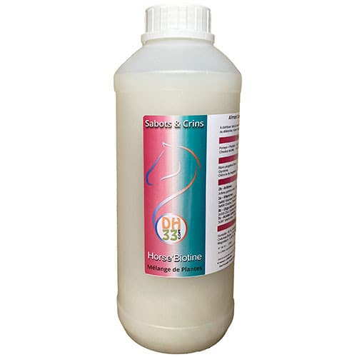Horse'Biotine Liquide 1L - Source de  Biotine Cheval - DistriHorse33 - 1 L