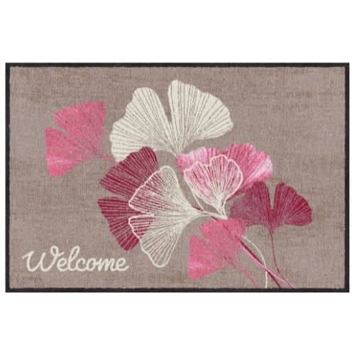 Tapis Ginko welcome rose 50X75cm SALONLOEWE EFIA