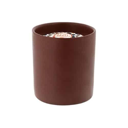 Bougie parfumée Céramique Marron Géraniol 120g ESTIVADE