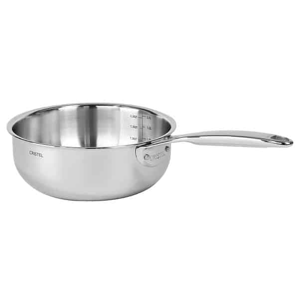 Casserole inox Ultraply Castel’Pro 18cm CRISTEL