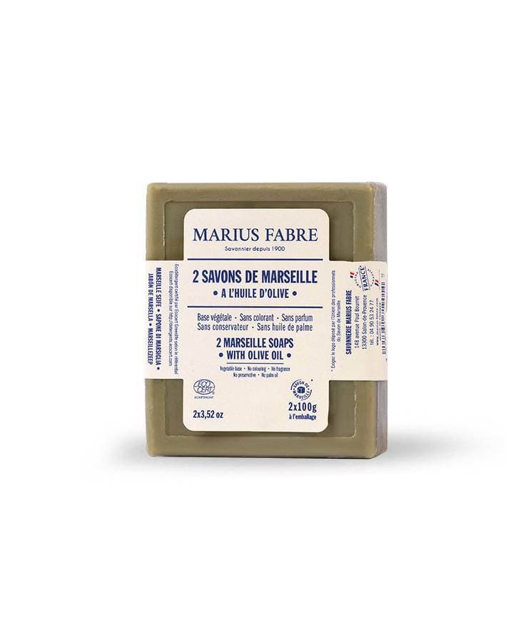 Savons de Marseille à l'huile d'olive 2x100g MARIUS FABRE