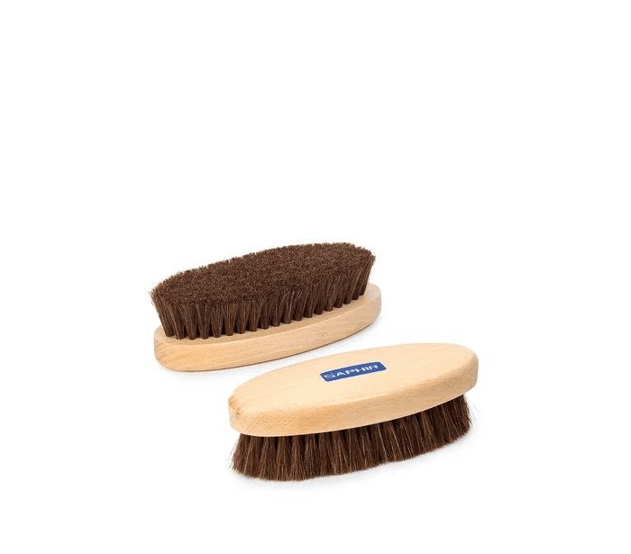 Brosse à reluire ovale Crin naturel SAPHIR