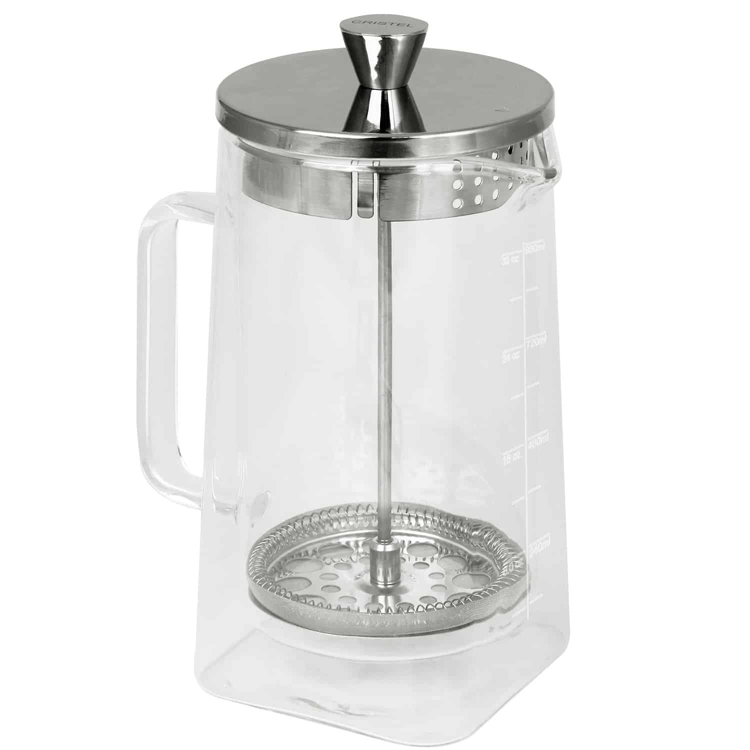 Cafetière à piston en verre Robusta 5 Tasses CRISTEL