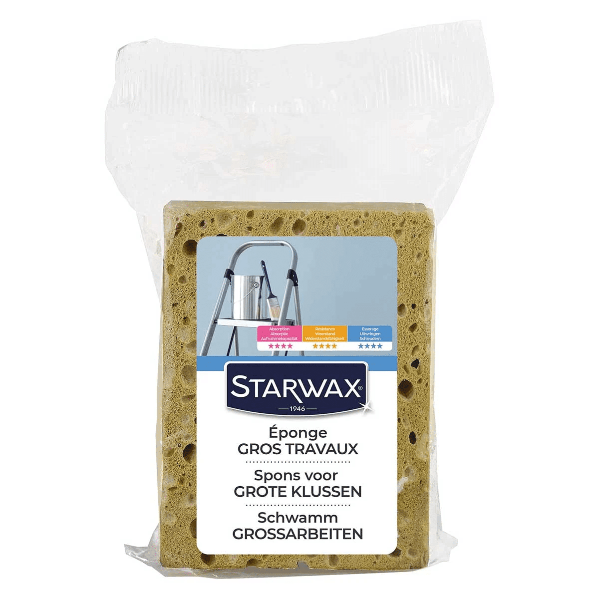 Éponge végétale Gros travaux STARWAX