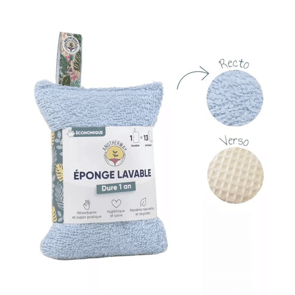 Éponge lavable - Bleu ANOTHERWAY