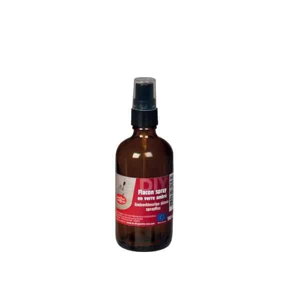 Flacon spray vide - Verre ambré 100ml LA DROGUERIE ÉCOLOGIQUE