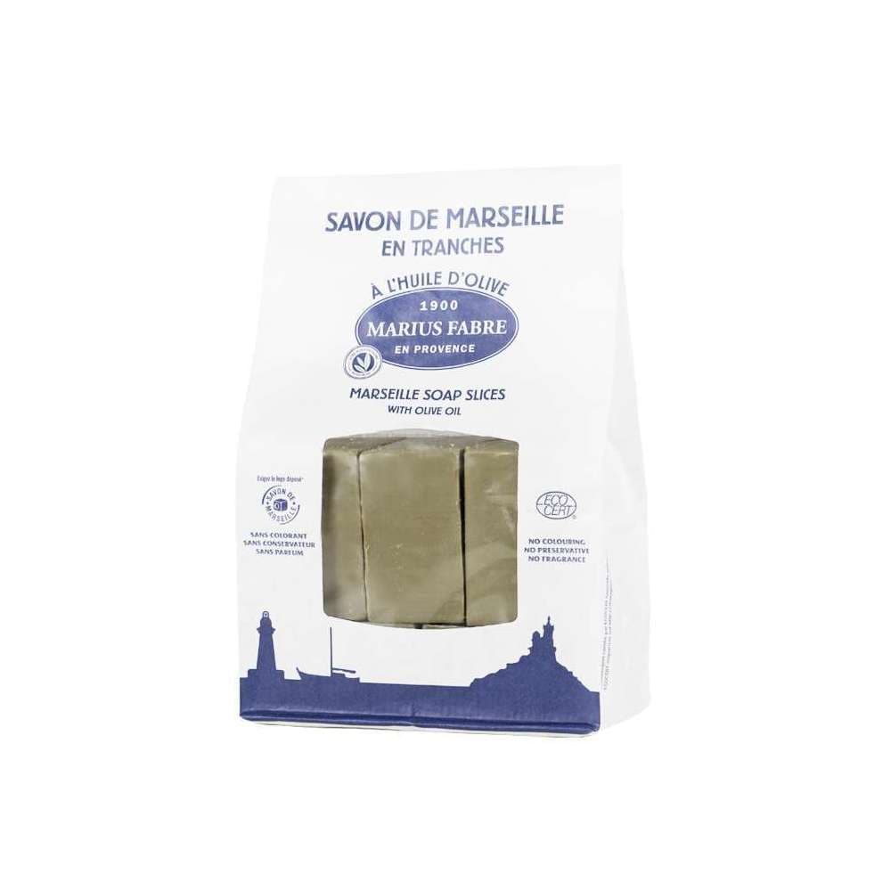 Savon de Marseille en tranches à l'huile d'olive 1Kg MARIUS FABRE