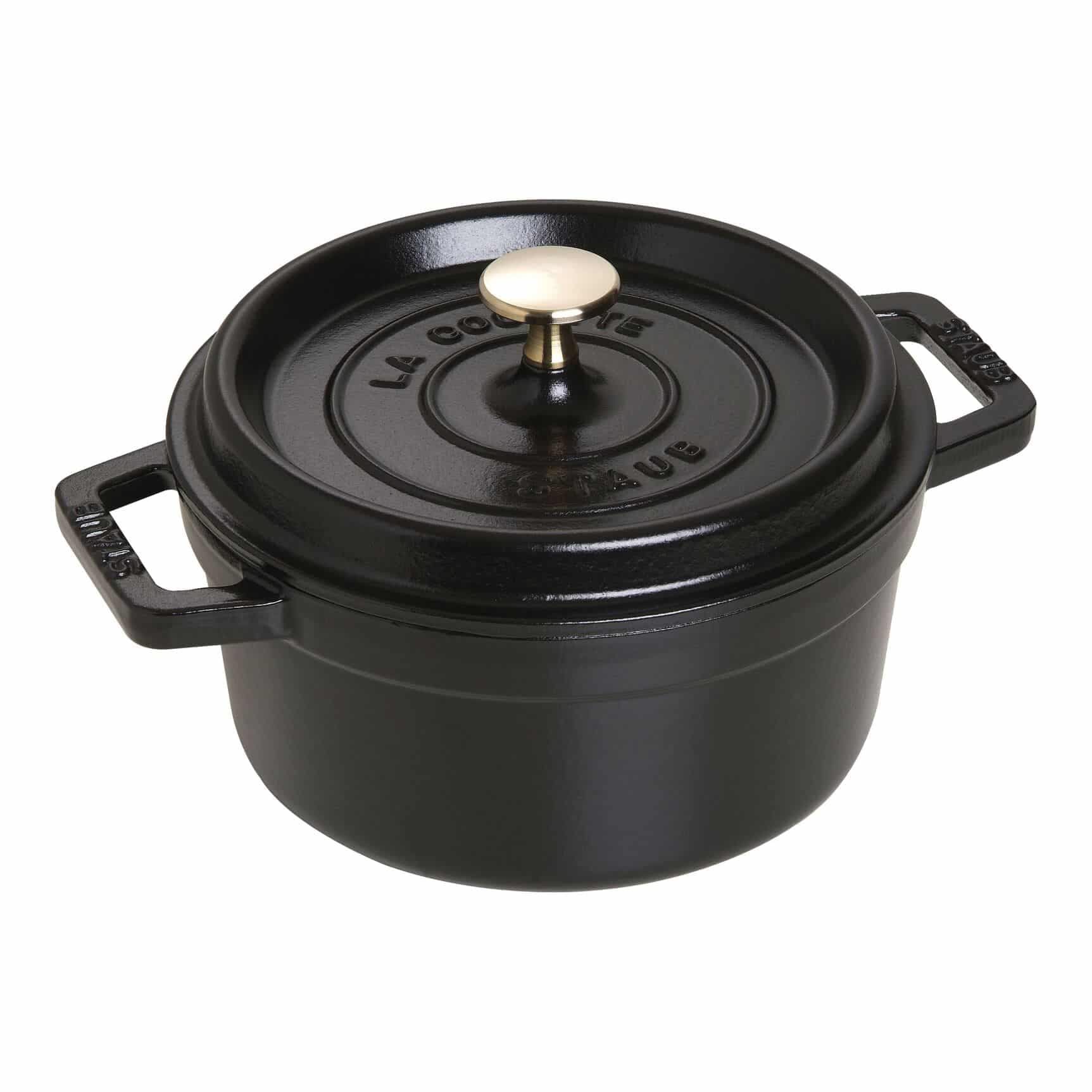 Cocotte en fonte ronde 28cm - Noir STAUB
