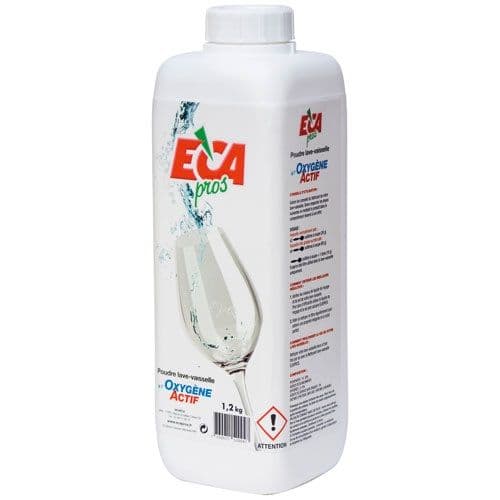 Poudre lave-vaisselle à l'oxygène actif 1,2kg ECA PROS
