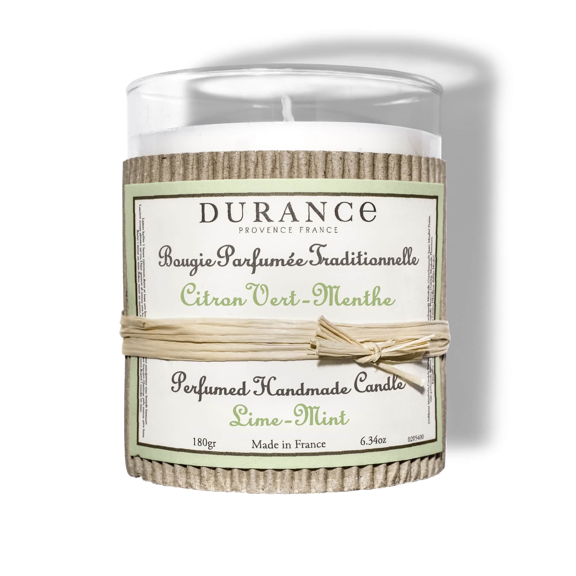 Bougie parfumée - Citron vert & Menthe 180g DURANCE