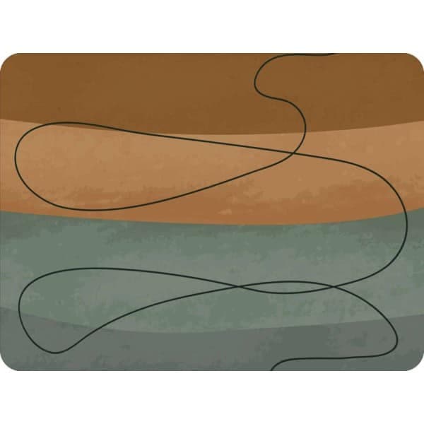Tapis velvet - Curves #3 45X75cm MERCURY