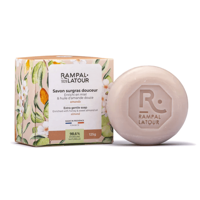 Savon surgras parfumé - Amande 125g RAMPAL LATOUR