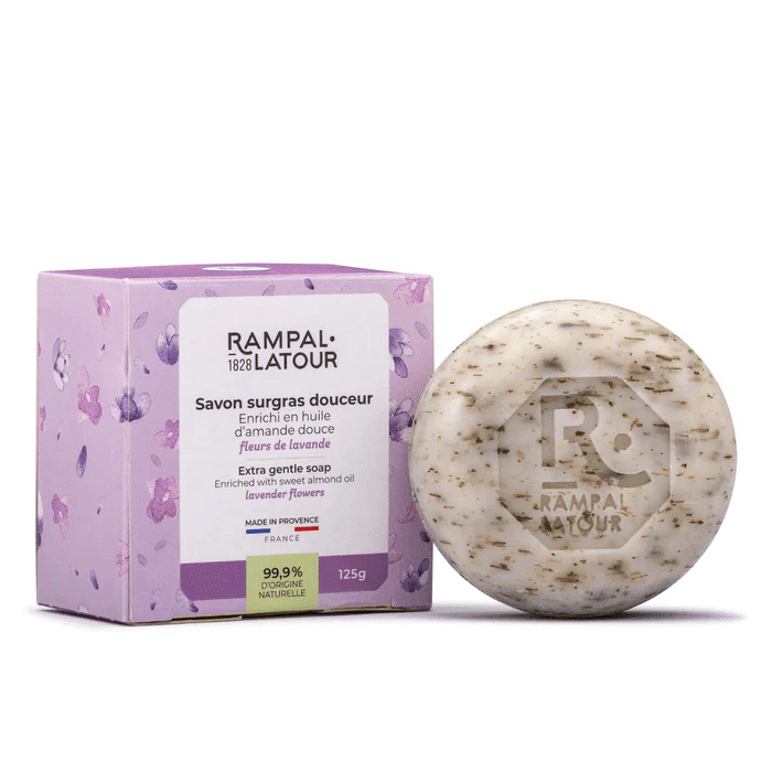 Savon surgras parfumé - Fleurs de lavande 125g RAMPAL LATOUR