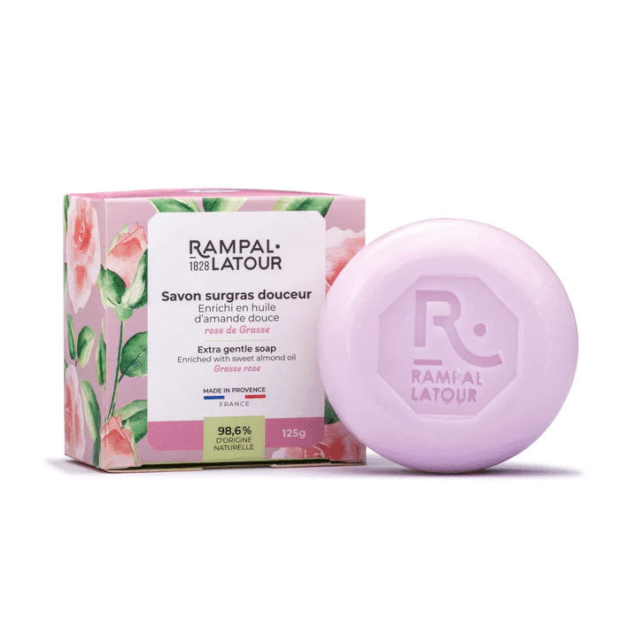 Savon surgras parfumé - Rose de Grasse 125g RAMPAL LATOUR