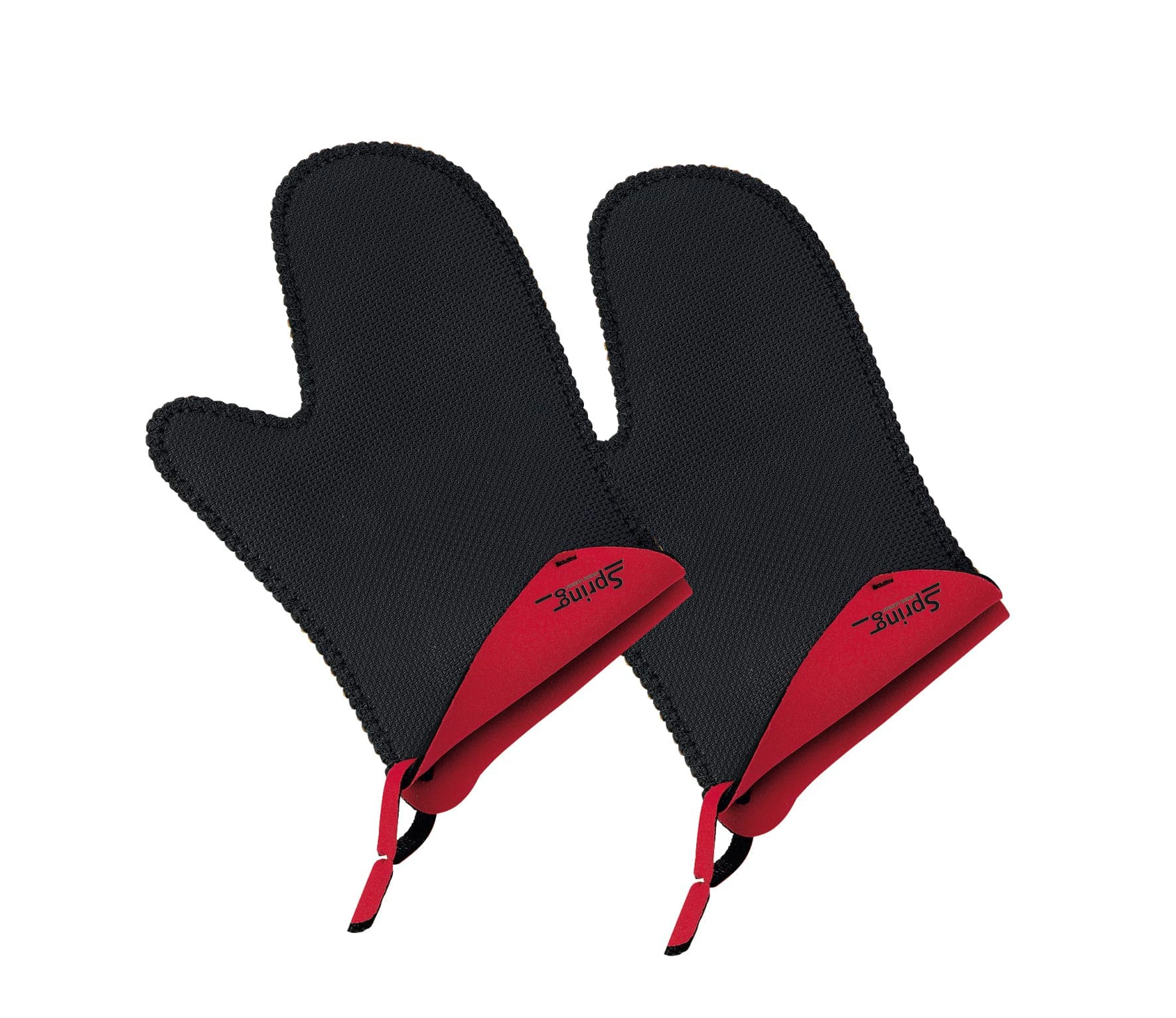Gants de cuisine court - Rouge/Noir X2 SPRING