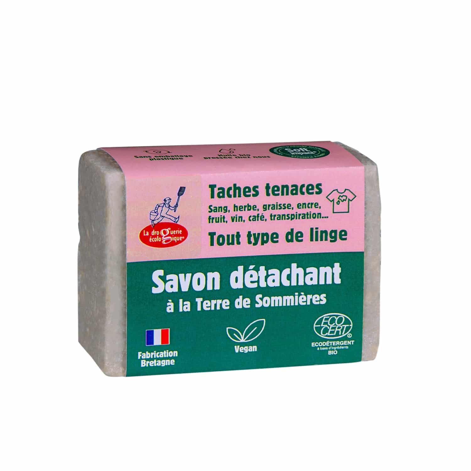 Savon détachant à la terre de Sommières 150g LA DROGUERIE ÉCOLOGIQUE