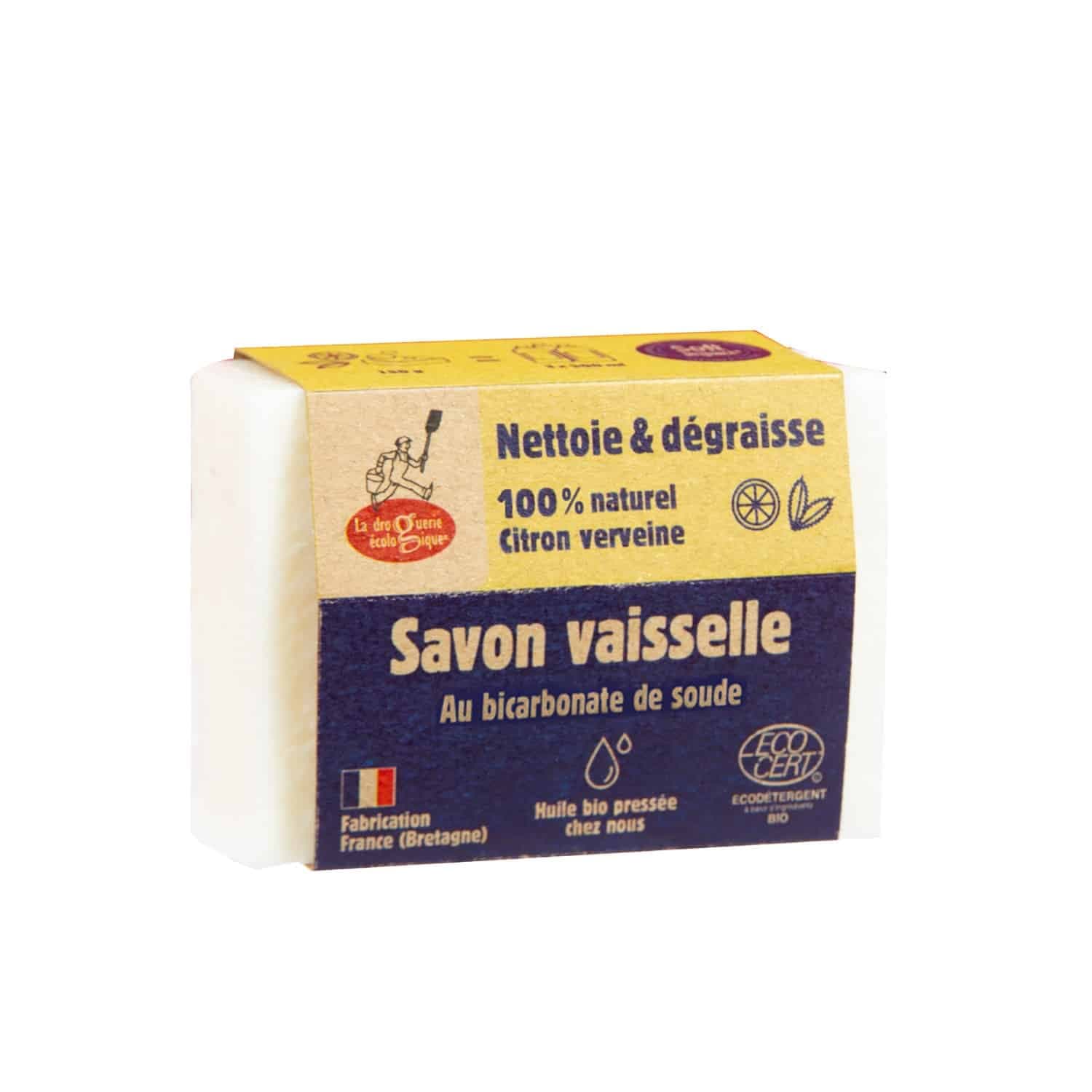 Savon vaisselle au bicarbonate 150g LA DROGUERIE ÉCOLOGIQUE