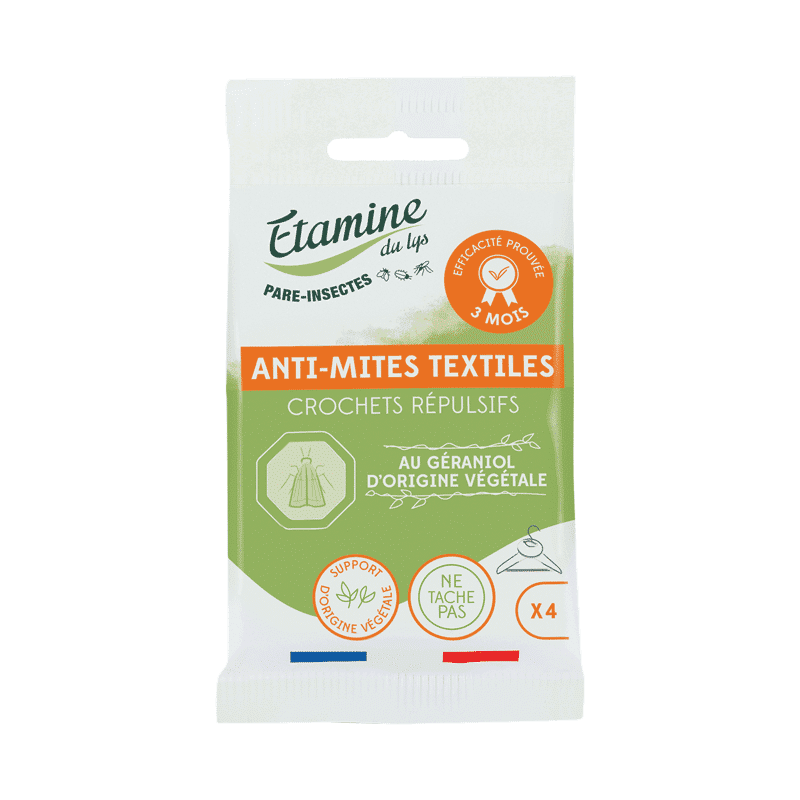 Crochets répulsifs Mites de vêtements X4 ÉTAMINE DU LYS