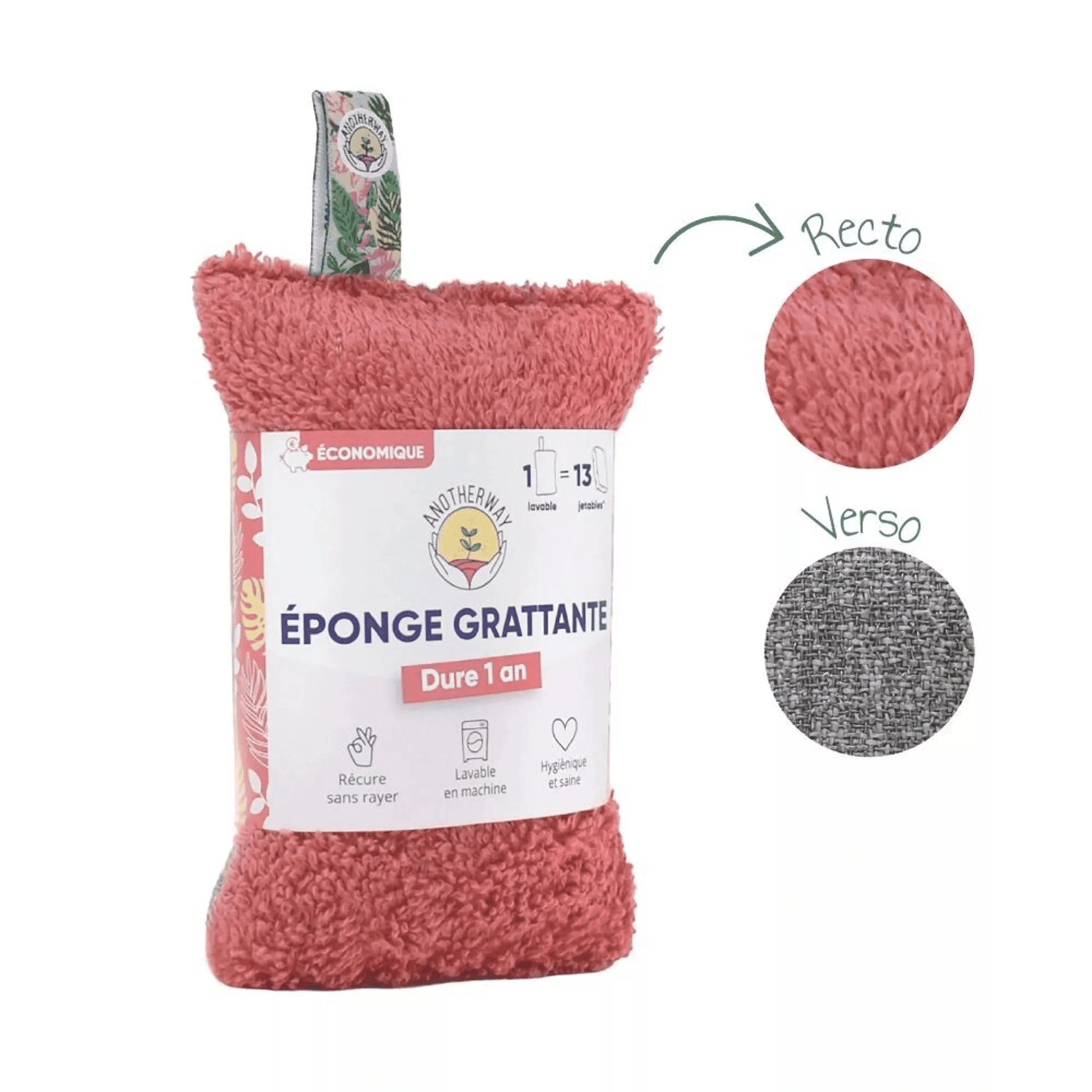 Éponge grattante - Corail ANOTHERWAY