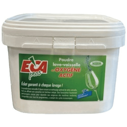 Poudre lave-vaisselle à l'oxygène actif 2,15kg ECA PROS