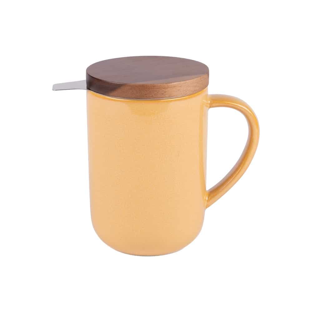 Tisanière en céramique 470ml Kaito - Jaune TABLE PASSION
