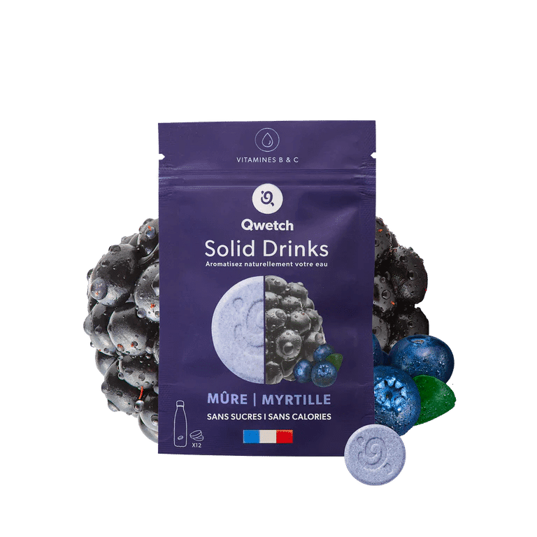 Pastilles d'hydratation vitaminées - Solid Drinks QWETCH