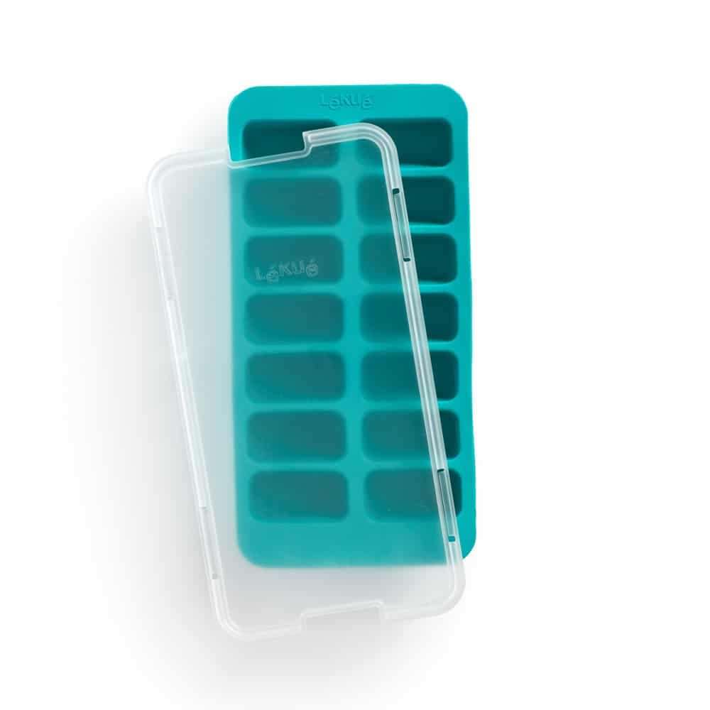 Bac 14 glaçons rectangulaires avec couvercle LÉKUÉ