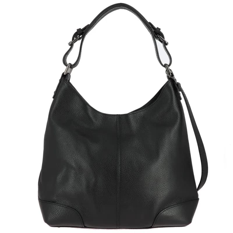 Sac hobo en cuir YOGOSS Noir