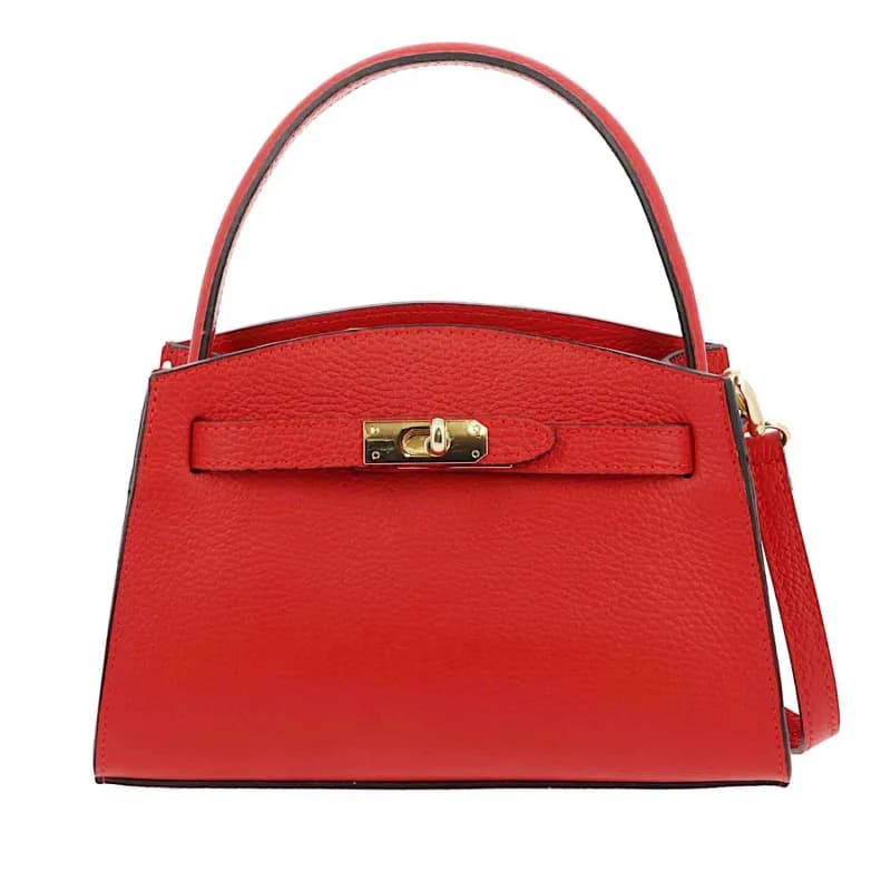 Petit sac à main en cuir DURBAN Rouge