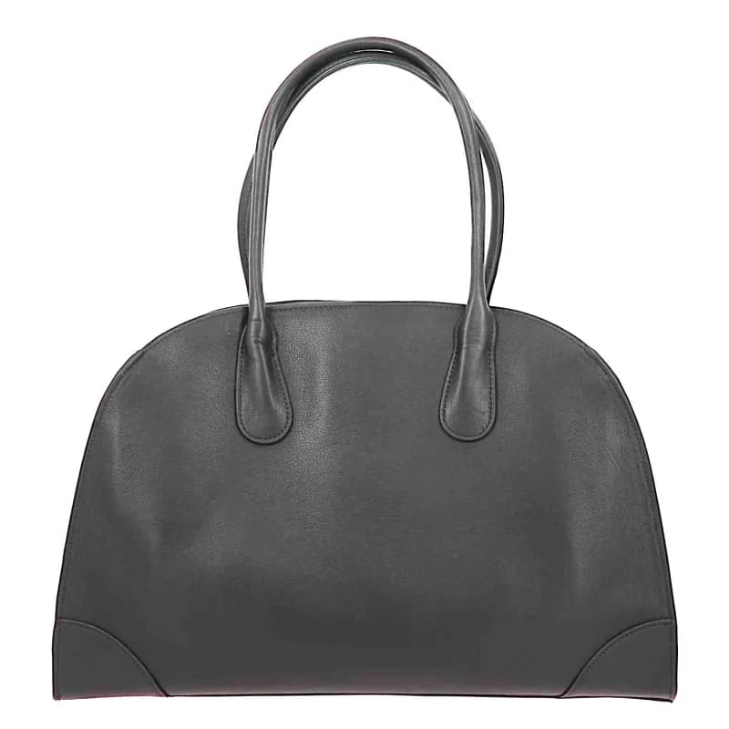 Grand sac cabas en cuir COBAN, noir