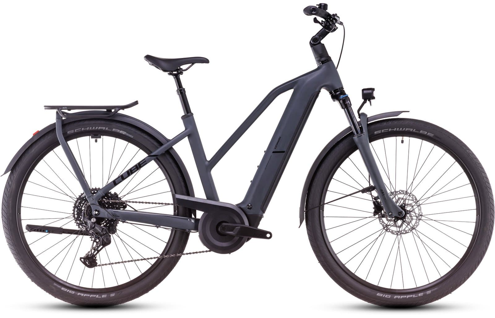 Cube Kathmandu Hybrid ONE 600 Lady shadowgrey´n´black - Trapeze 46 cm
