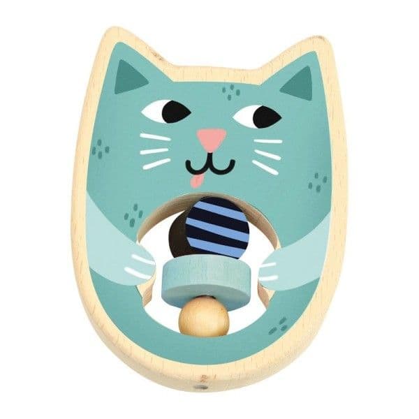 Hochet en Bois bébé Chat 'Cat' de Michelle Carlsund Vilac®