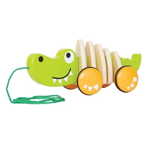 Jouet à trainer Crocodile tortillant en bois Hape®