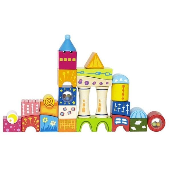 Jeu de Cubes Château Fort Fantasia - Jouets Bio Hape
