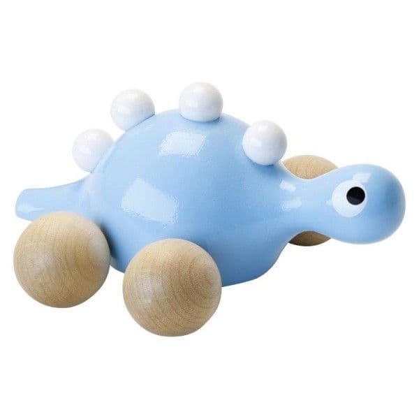 Jouet à pousser Dinosaure 'Gino le Dino Bleu' Vilac® bois laqué