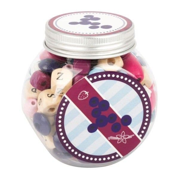 Set 132 Perles en bois Bonbonnière "Candy Myrtille" Small foot by 