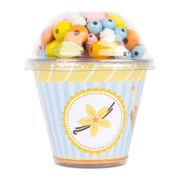 Set 170 Perles en bois Cupcake "Candy Vanille" Small foot by Legler®