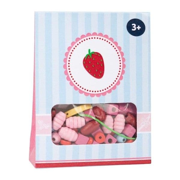 Sachet 120 Perles en bois "Candy Fraise" Small foot by Legler®