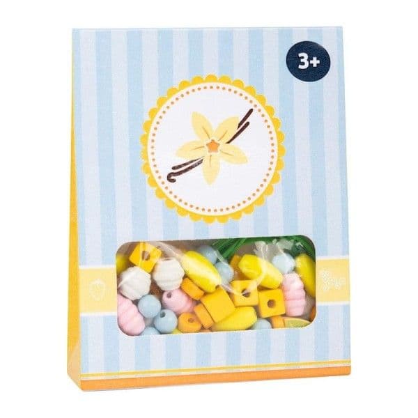 Sachet 120 Perles en bois  "Candy Vanille" Small foot by Legler®