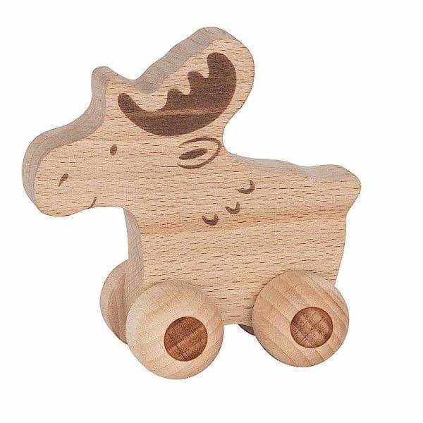 Jouet à pousser Elan en bois Goki®