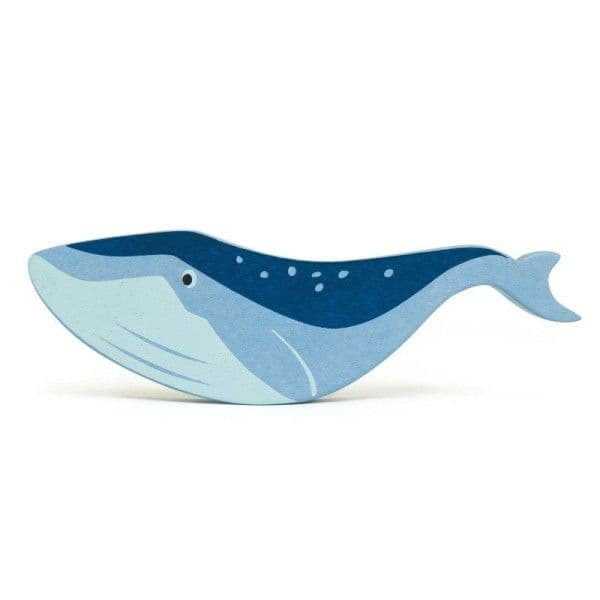 Baleine en bois 19 cm Figurines Animaux marins  Tender Leaf Toys®