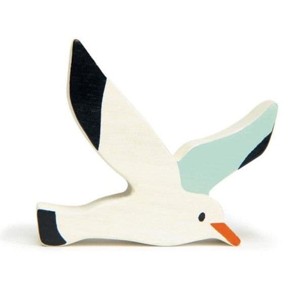 Mouette en bois 8cm Figurines oiseaux marins Tender Leaf Toys®