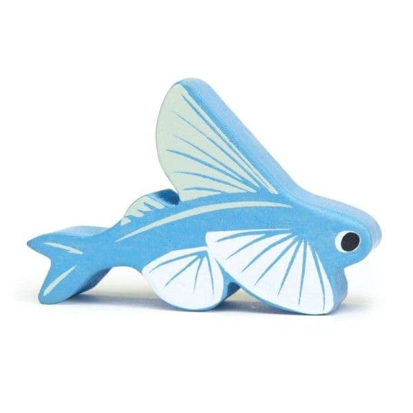 Figurine en bois Poisson volant 5 cm Animaux marins  Tender Leaf Toys®