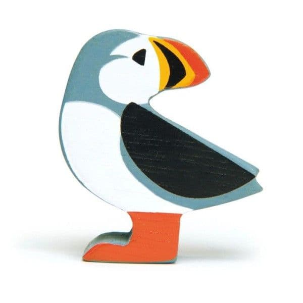 Macareux en bois Figurine oiseaux marins  6 cm Tender Leaf Toys®
