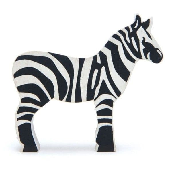 Figurine en bois Animaux d'Afrique Zèbre 8cm Tender Leaf Toys®