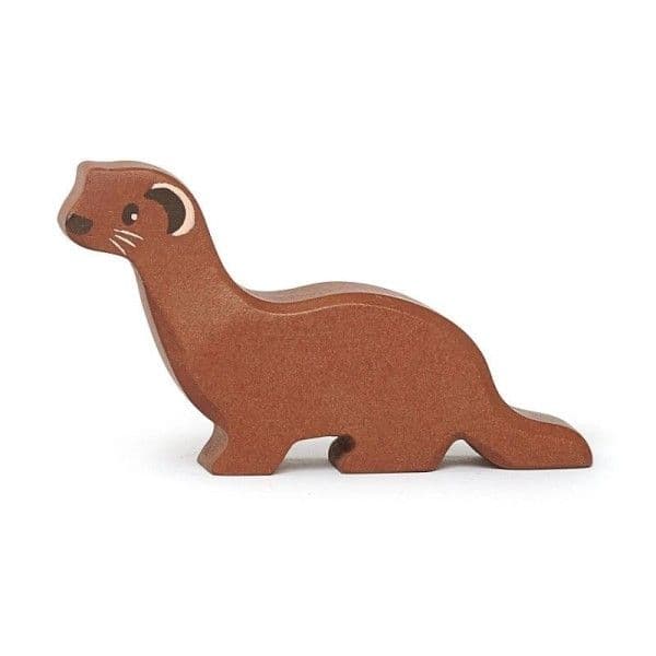 Figurine en bois Animaux de la forêt Belette 8 cm Tender Leaf Toys®