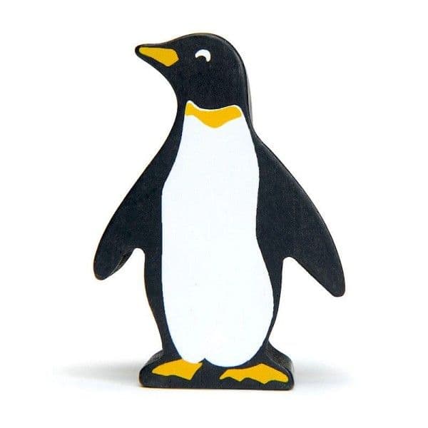 Pingouin en bois Figurine Animaux de la banquise 6.5cm Tender Leaf