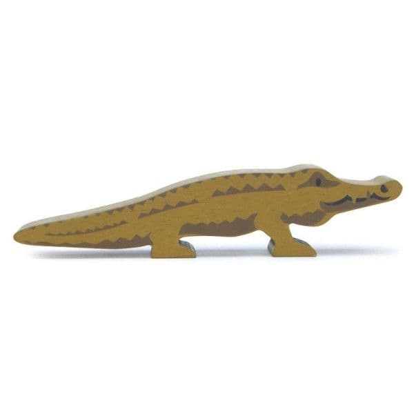Figurine en bois Animaux d'Afrique Crocodile 13cm Tender Leaf Toys®