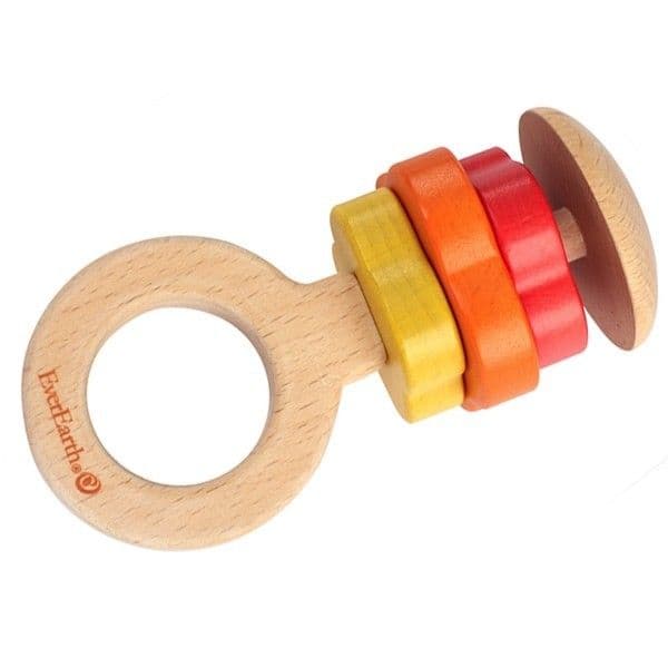 EverEarth® Hochet Fleurs - Hochets en bois